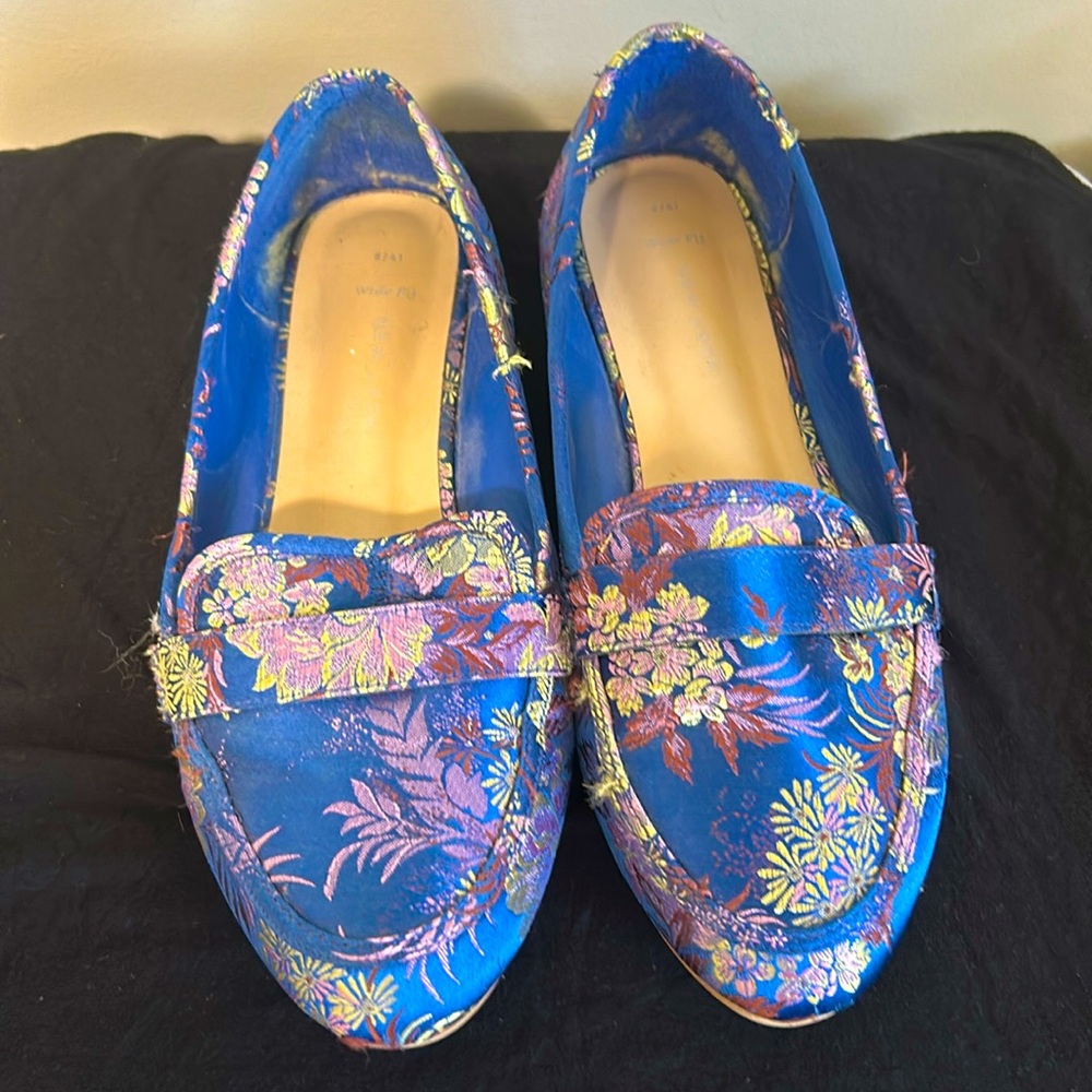 Faux Silk Habotai Loafers